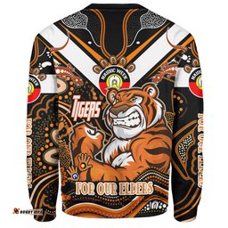 Wests Tigers Naidoc Week Custom Sweatshirt - For Our Elders Home Jersey Sweatshirt