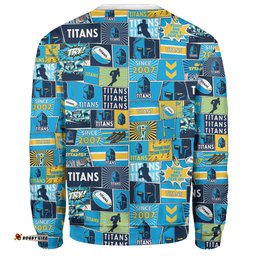 Gold Coast Titans Sport Sweatshirt - Team Of Us Die Hard Fan Supporters Comic Style