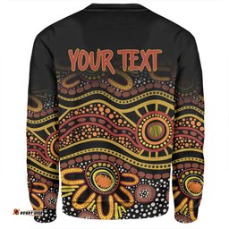 Australia Aboriginal Custom Sweatshirt - Dot In Aboriginal Style Sweatshirt