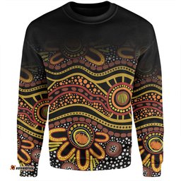 Australia Aboriginal Custom Sweatshirt - Dot In Aboriginal Style Sweatshirt