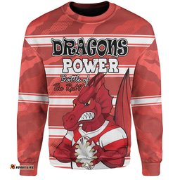 St. George Illawarra Dragons Custom Sweatshirt - I Hate Being This Awesome But St. George Illawarra Dragons Sweatshirt