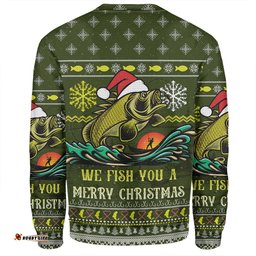 Australia Christmas Fishing Custom Sweatshirt - We Fish You A Merry Christmas Sweatshirt