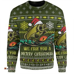 Australia Christmas Fishing Custom Sweatshirt - We Fish You A Merry Christmas Sweatshirt