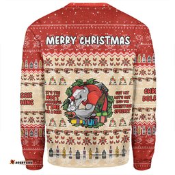 Redcliffe Dolphins Christmas Custom Sweatshirt - Chrissie Spirit Sweatshirt
