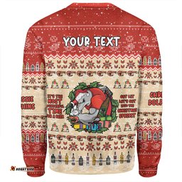 Redcliffe Dolphins Christmas Custom Sweatshirt - Chrissie Spirit Sweatshirt