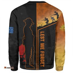 Australia Anzac Day Sweatshirt - Anzac Day Lest We Forget Poppy Sweatshirt