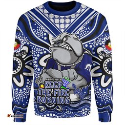 Canterbury-Bankstown Bulldogs Sweatshirt Aboriginal Inspired Naidoc Week Custom For Die Hard Fan Supporters