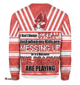 St. George Illawarra Dragons Father's Day Sweatshirt - Screaming Dad and Crazy Fan