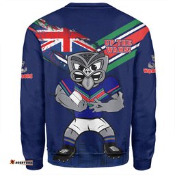 New Zealand Warriors Sweatshirt Custom For Die Hard Fan Australia Flag Scratch Style