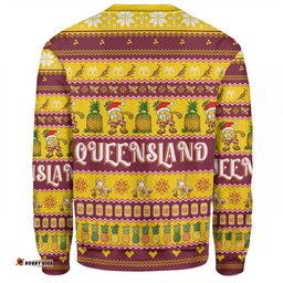 Queensland Big Things Christmas Custom Sweatshirt - The Big Pineapple Sweatshirt