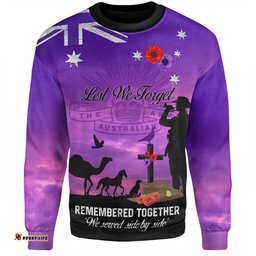 Australia Anzac Day Sweatshirt - Anzac Day We Served Side By Side Sweatshirt