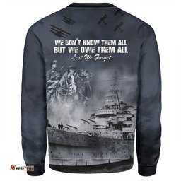 Australia Anzac Day Sweatshirt - Remember All The Battles Fought Sweatshirt