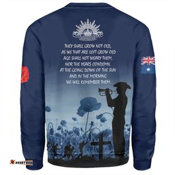 Australia Anzac Day Sweatshirt - Lest We Forget Blue Sweatshirt