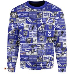 Canterbury-Bankstown Bulldogs Sweatshirt - Team Of Us Die Hard Fan Supporters Comic Style
