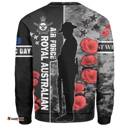 Australia Sweatshirt - Custom Royal Australian Air Force Anzac Day Camouflage Style