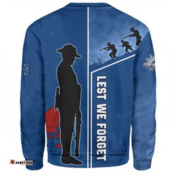 Canterbury-Bankstown Bulldogs Sweatshirt - Anzac Day Lest We Forget Poppy