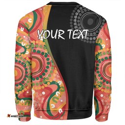 Australia Aboriginal Custom Sweatshirt - Aboriginal Art Style Abstract Sweatshirt