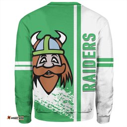 Canberra Raiders Sweatshirt - Canberra Raiders Mascot Quater Style