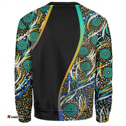 Australia Aboriginal Custom Sweatshirt - Color Dot Dreamtime Sweatshirt