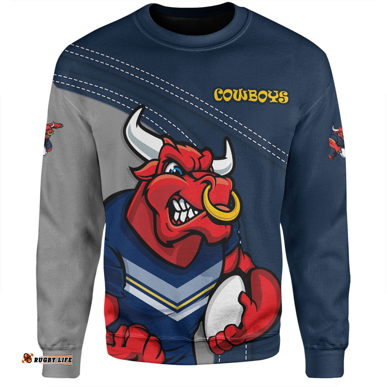 North Queensland Cowboys Sweatshirt Custom Team Of Us Die Hard Fan Supporters