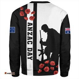 Australia Sweatshirt Anzac Day Lest We Forget Simple Style