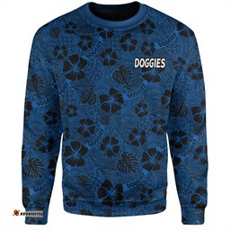 Canterbury-Bankstown Bulldogs Sweatshirt - Scream With Tropical Patterns