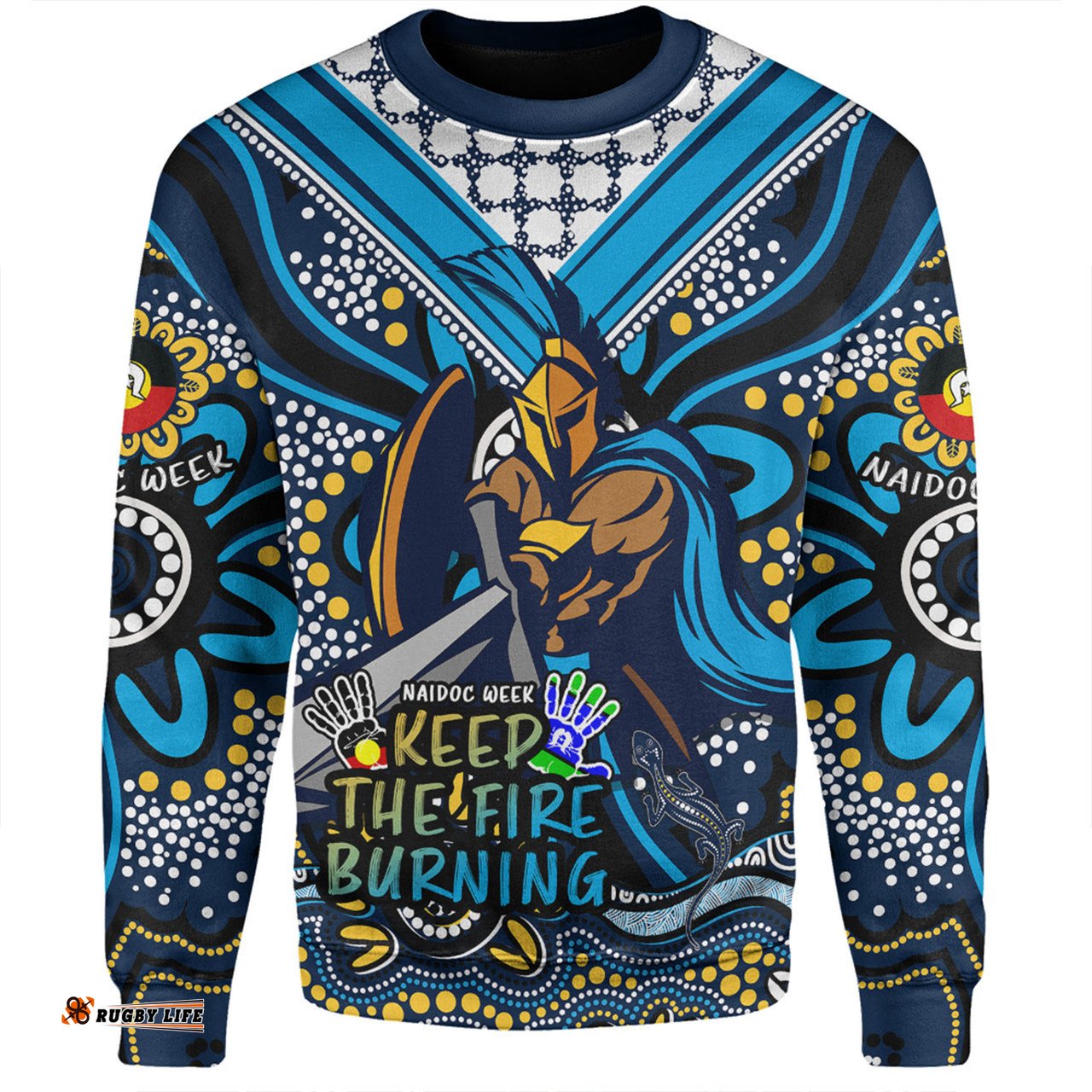 Gold Coast Titans Sweatshirt Aboriginal Inspired Naidoc Week Custom For Die Hard Fan Supporters