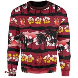 St. George Illawarra Dragons Sweatshirt - Tropical Hibiscus and Coconut Trees