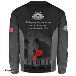 Australia Sweatshirt - Anzac Day Australian Red Ensign Remember Them