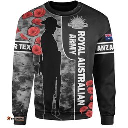 Australia Sweatshirt - Custom Royal Australian Army Anzac Day Camouflage Style