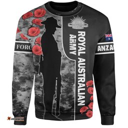 Australia Sweatshirt - Custom Royal Australian Army Anzac Day Camouflage Style