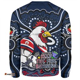 Sydney Roosters Sweatshirt Aboriginal Inspired Naidoc Week Custom For Die Hard Fan Supporters