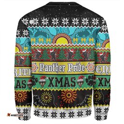 Penrith Panthers Christmas Aboriginal Custom Sweatshirt - Indigenous Knitted Ugly Xmas Style Sweatshirt