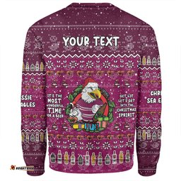Manly Warringah Sea Eagles Christmas Custom Sweatshirt - Chrissie Spirit Sweatshirt
