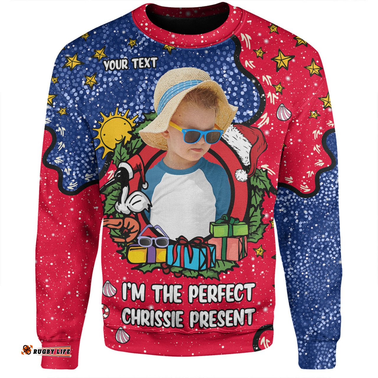 Australia Christmas Custom Sweatshirt - I'm the Perfect Present Blue Sweatshirt