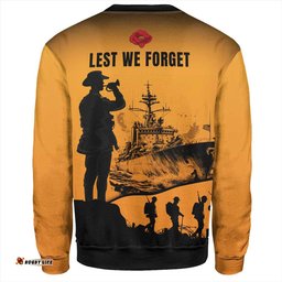 Australia Sweatshirt Lest We Forget Navy Anzac