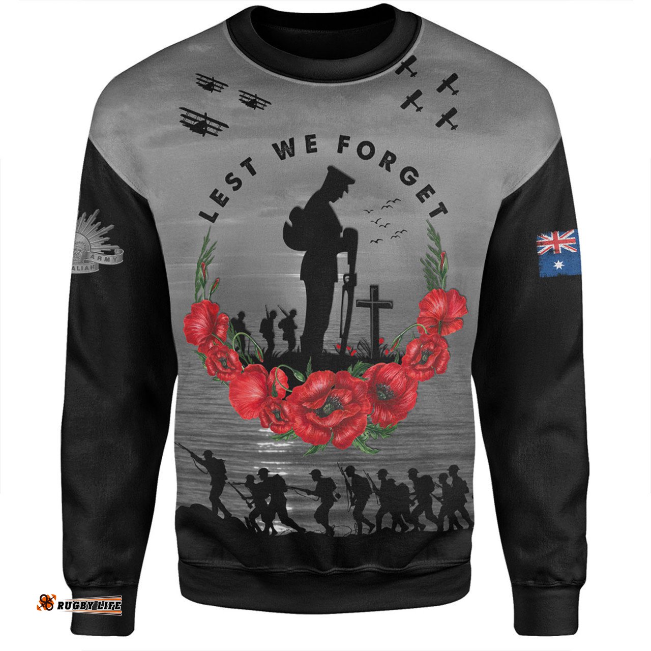 Australia Sweatshirt Anzac Day Remembering Our Fallen Heroes