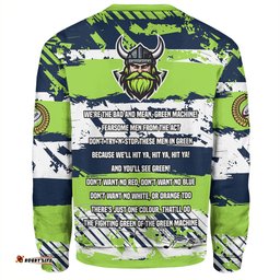 Canberra Raiders Sweatshirt - Theme Song Inspired