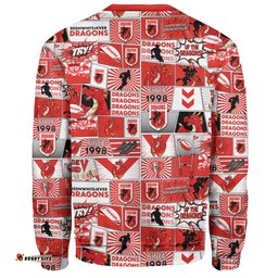 St. George Illawarra Dragons Sweatshirt - Team Of Us Die Hard Fan Supporters Comic Style