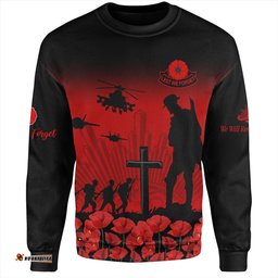 Australia Sweatshirt Lest We Forget Red Poppies Special Style