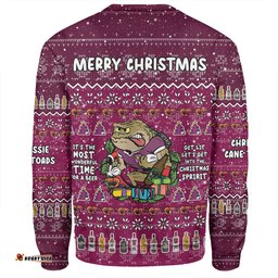 Queensland Cane Toads Christmas Custom Sweatshirt - Chrissie Spirit Sweatshirt