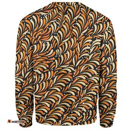 Australia Aboriginal Sweatshirt - Seamless Bush Leaves Sweatshirt