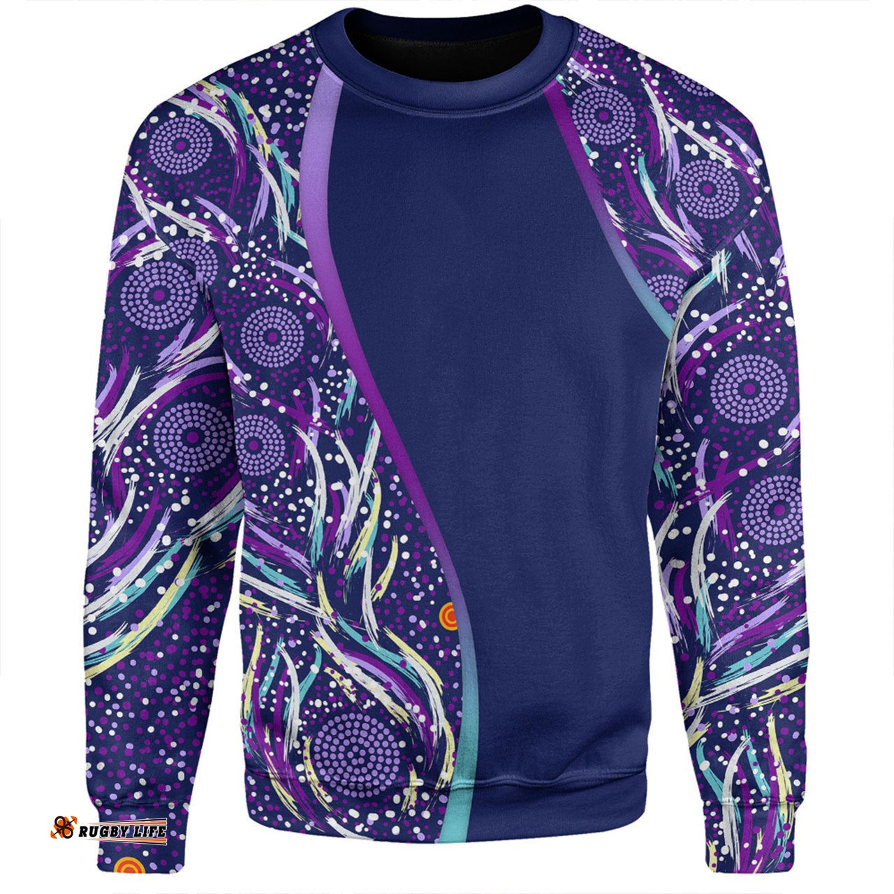 Australia Aboriginal Custom Sweatshirt - Purple Dot Dreamtime Sweatshirt