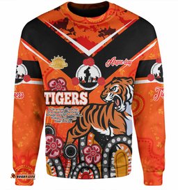 Wests Tigers Anzac Day Custom Sweatshirt - Tigers Anzac Quotes Sweatshirt