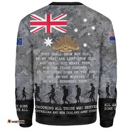 Australia Anzac Day Sweatshirt - Australia and New Zealand Warriors All gave some Some Gave All Black Sweatshirt