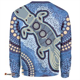 Australia Aboriginal Sweatshirt - Platypus Aboriginal Dot Painting
 Sweatshirt