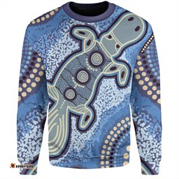 Australia Aboriginal Sweatshirt - Platypus Aboriginal Dot Painting
 Sweatshirt