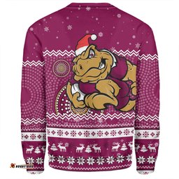 Queensland Cane Toads Christmas Custom Sweatshirt - Ugly Xmas And Aboriginal Patterns For Die Hard Fan Sweatshirt