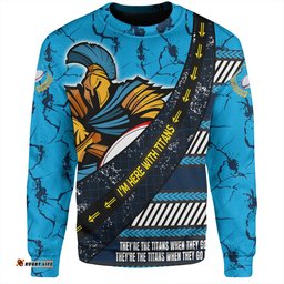 Gold Coast Titans Sport Sweatshirt - Theme Song For Rugby With Sporty Style