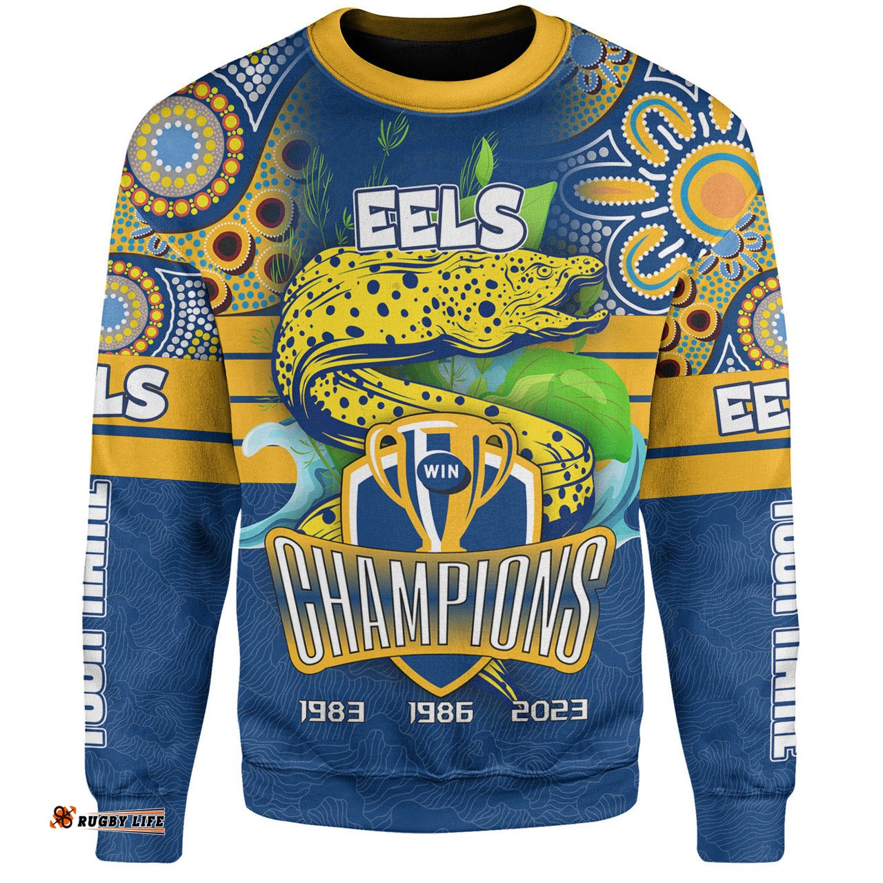 Parramatta Eels Sport Sweatshirt - Custom Talent Win Games But Teamwork And Intelligence Win Championships With Aboriginal Style